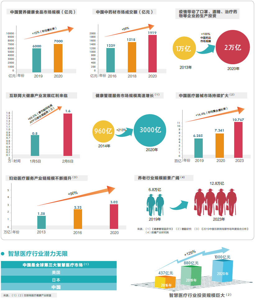 大健康分類市場發展和前景
